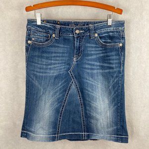 Miss Me Denim Skirt Made from Tag Size 32 Jeans